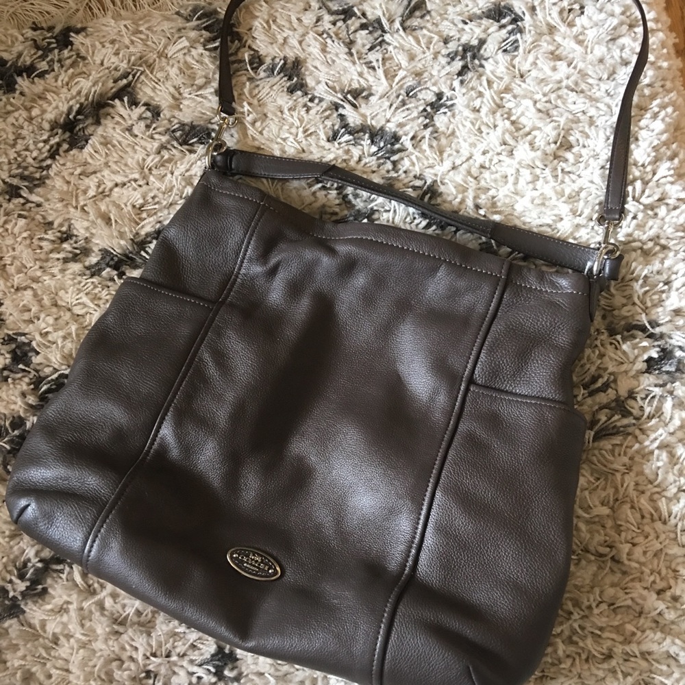 Coach brand shoulder bag- Dark Taupe